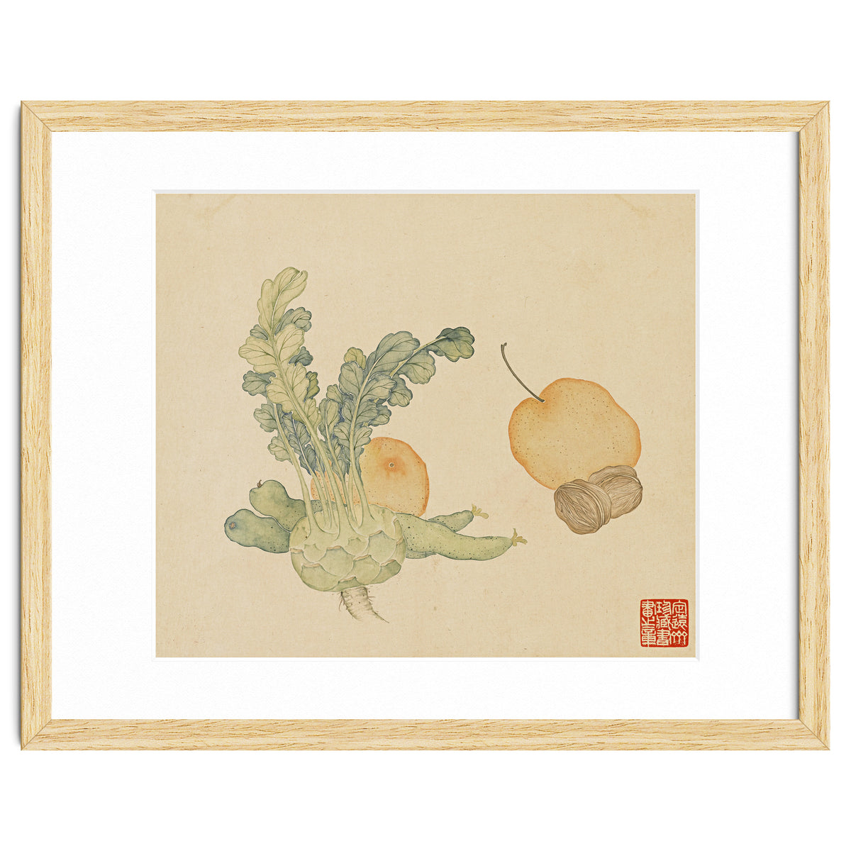 Wang Chengpi ~flowers And Vegetables, Vegetables, Fruits, Epiphyllum, Pears, Peppers
