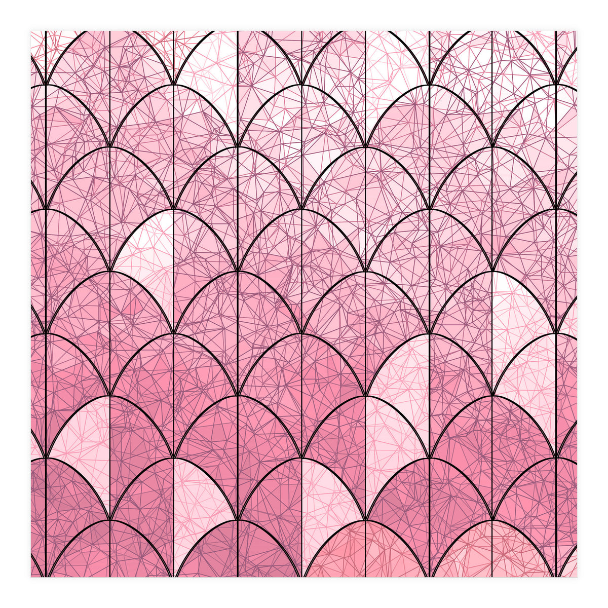 Mermaid scales pink and black (Print Only)