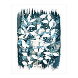 Indigo Blue Botanical Leaves No. 5 (Print Only) thumbnail