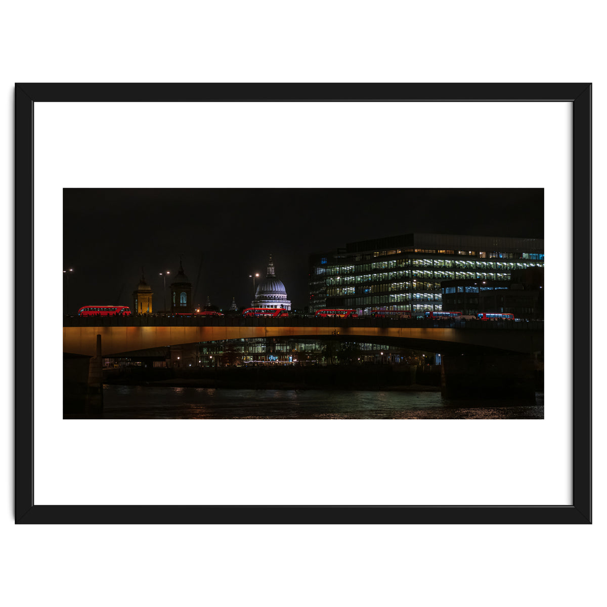 St Pauls & London Bridge photoraphed from the Southbank.