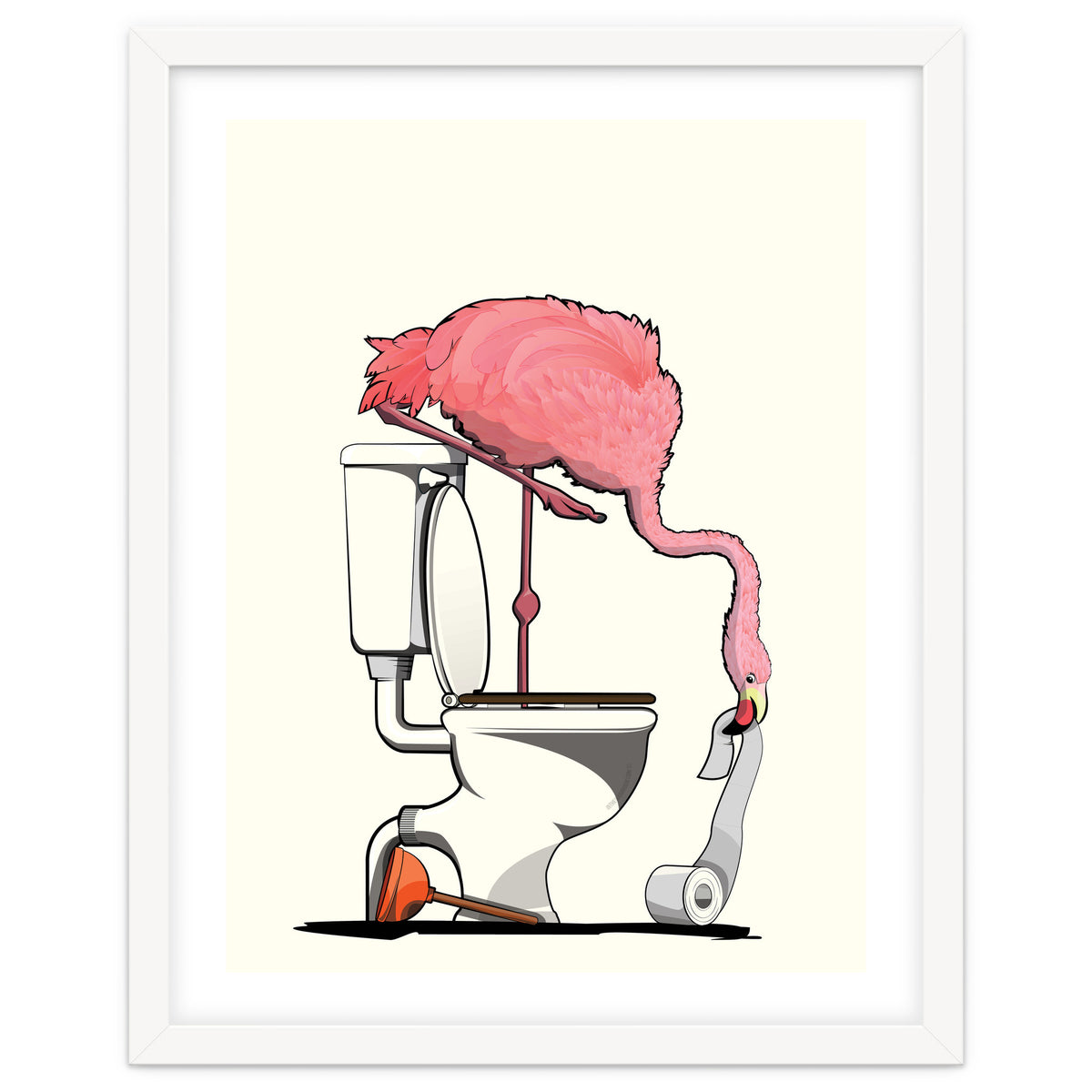 Flamingo on the Toilet, Funny Bathroom Humour