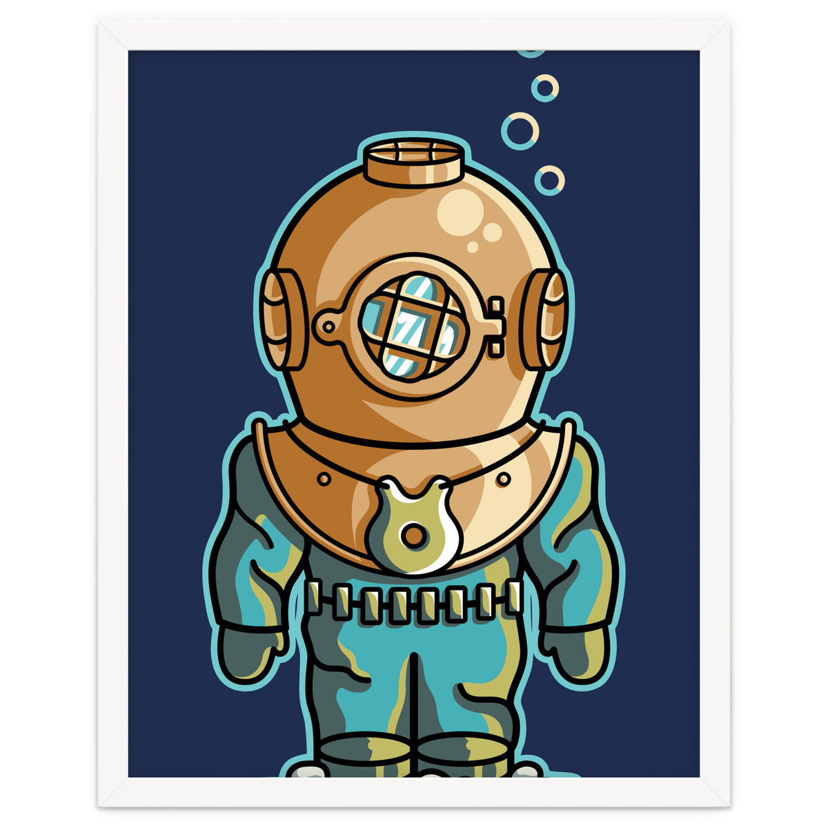 Cute Deep Sea Diver