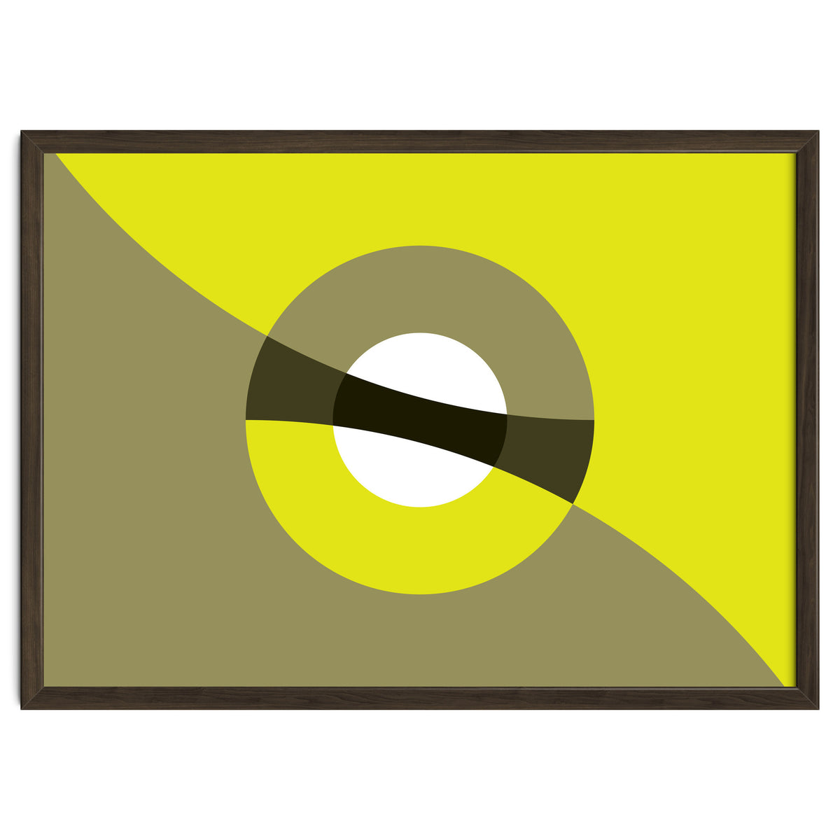 Geometric Shapes No. 44 -  mustard & beige