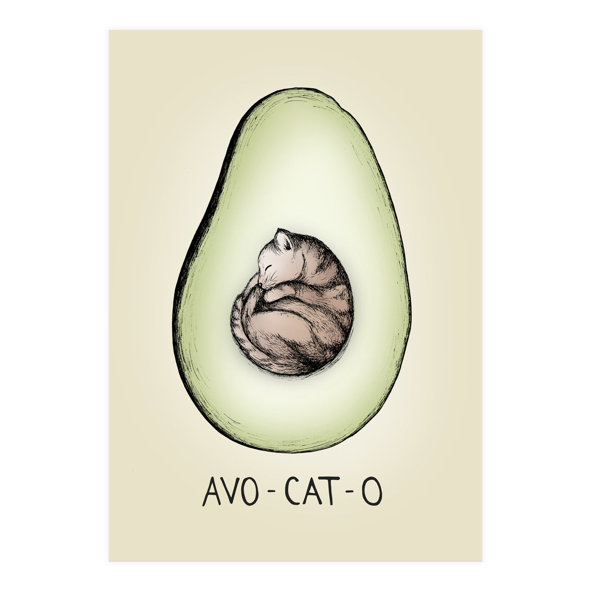 Avo-cat-o (Print Only)