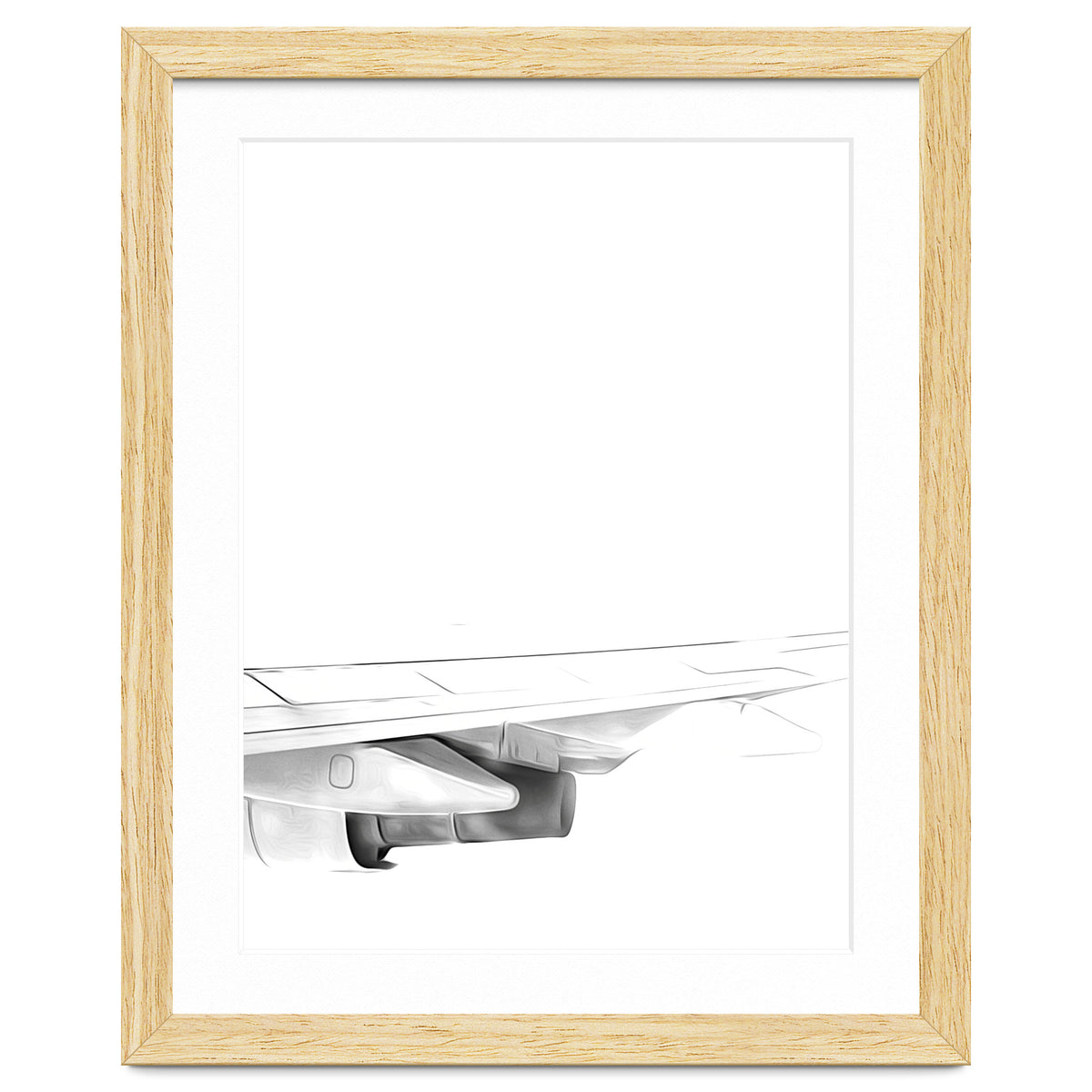 Black and White Airplane