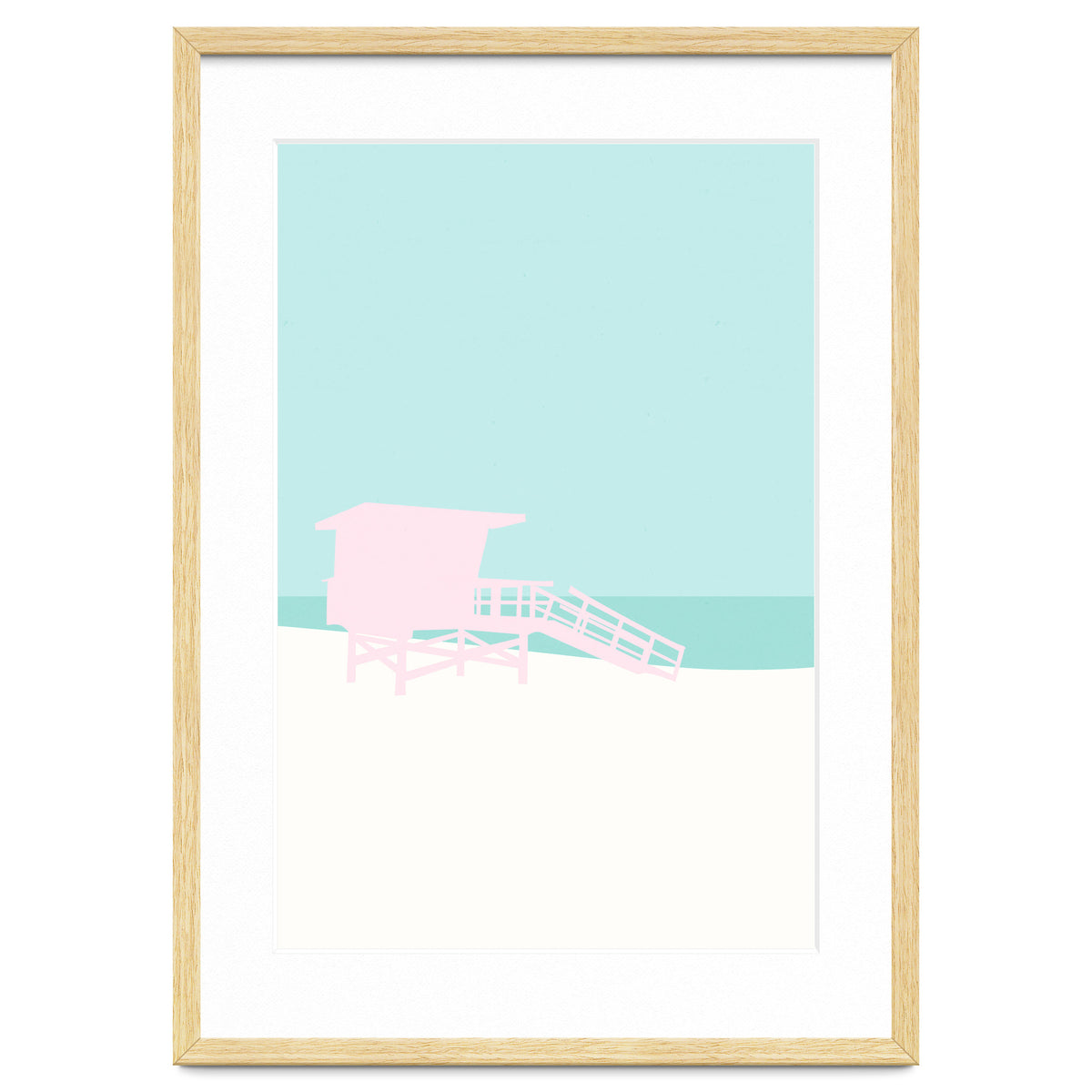 Minimal Lifeguard Tower - Turquoise Coast