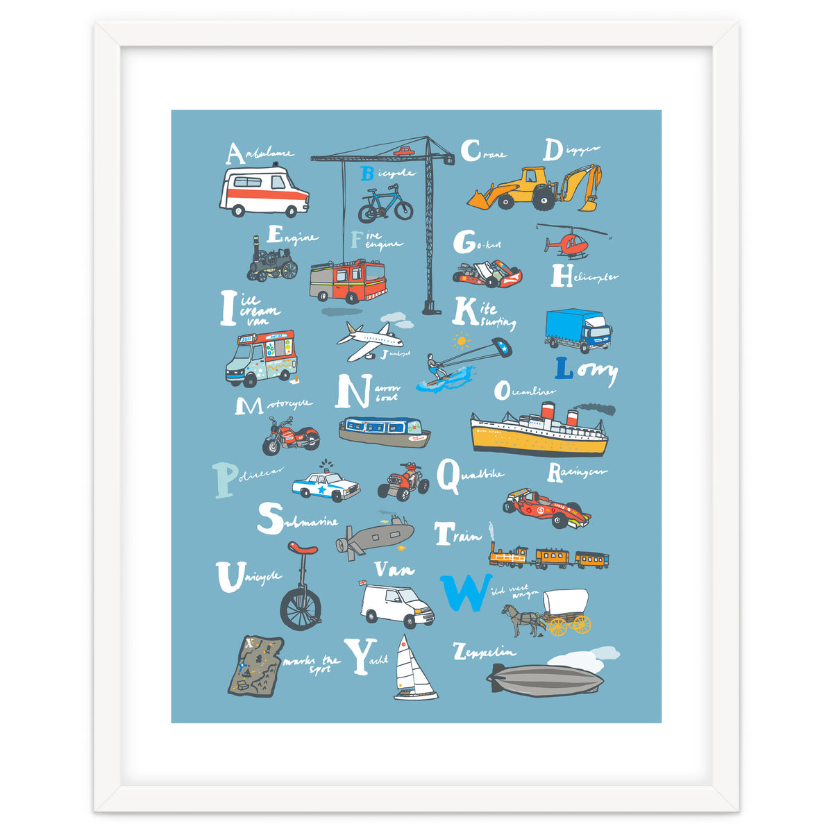 Vehicle ABC Print