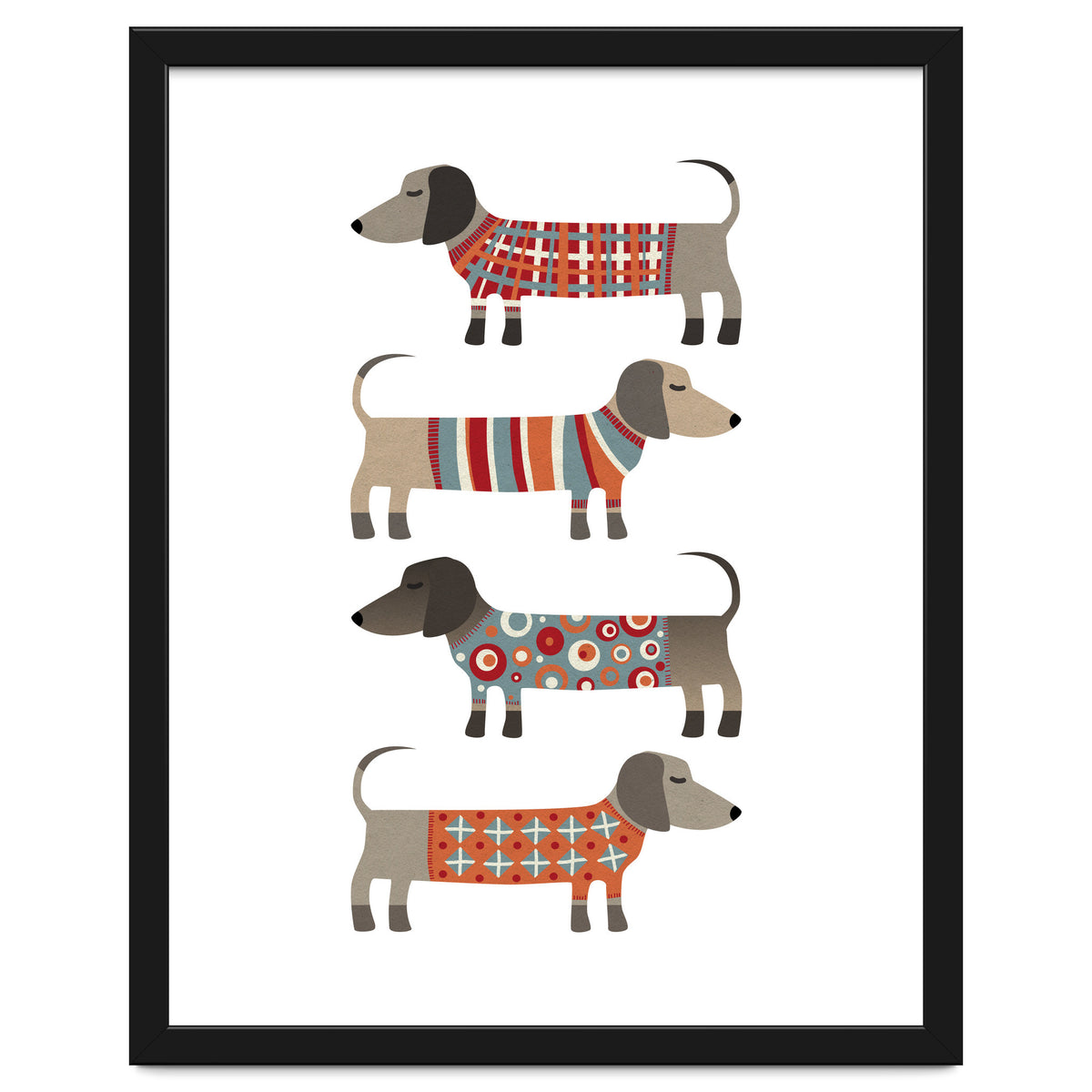 Sausage Dogs In Sweaters