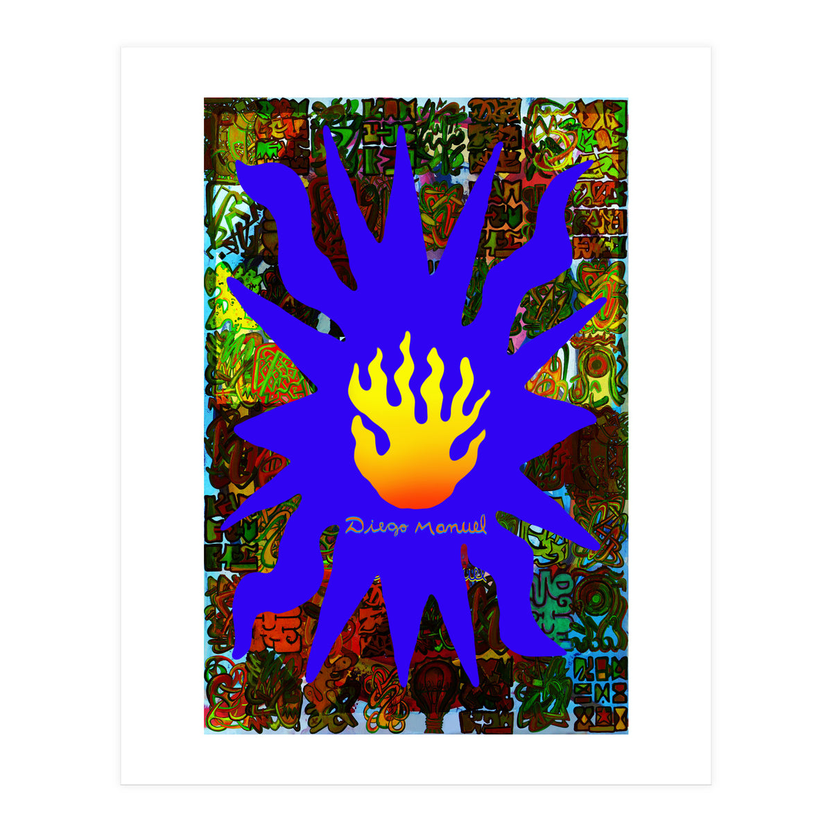 Fuego Y Graffiti 65 (Print Only)