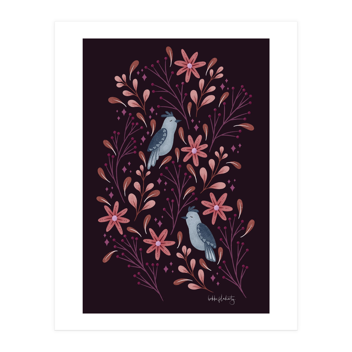 Folk-Art Birds (Print Only)