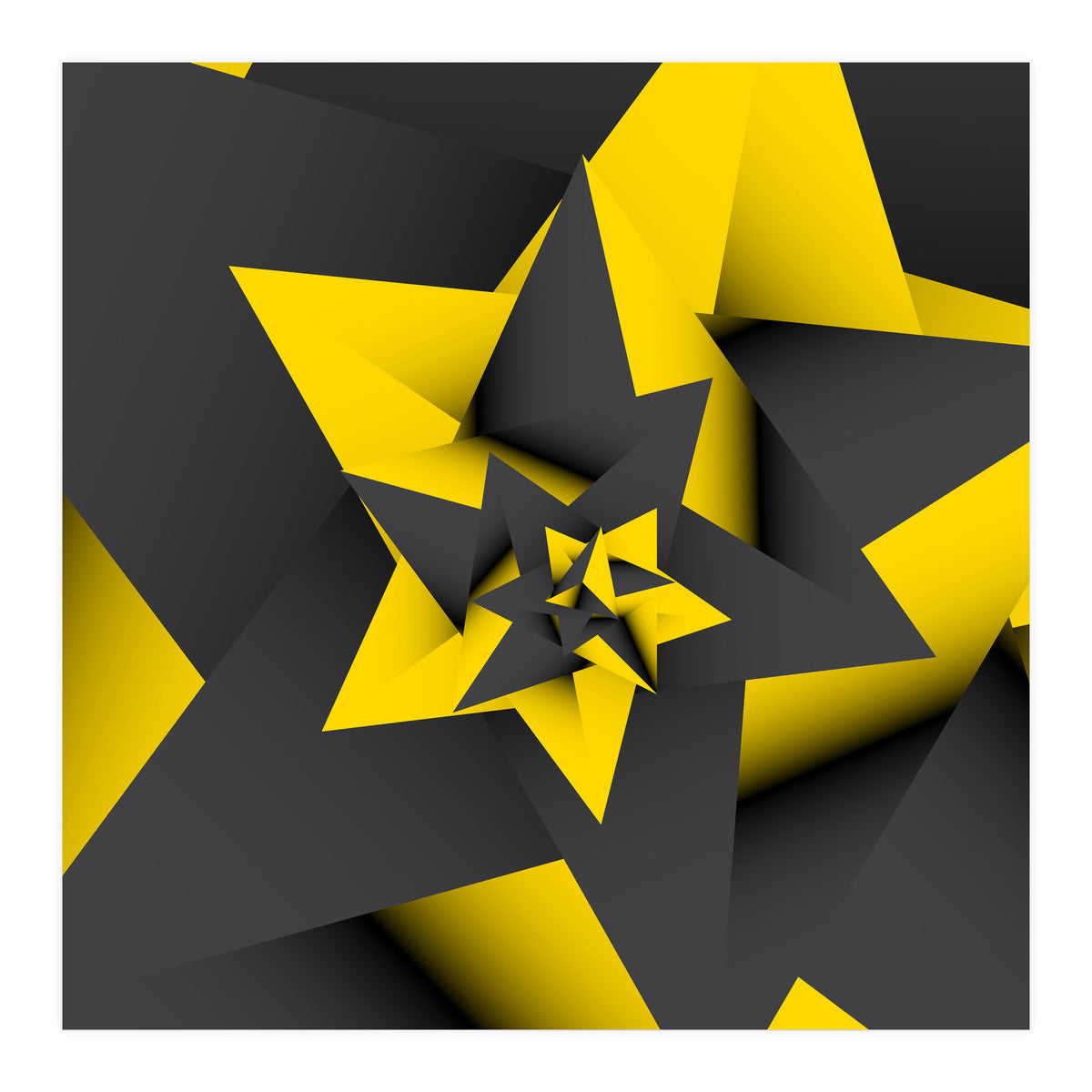 Yellow Abstract (Print Only)