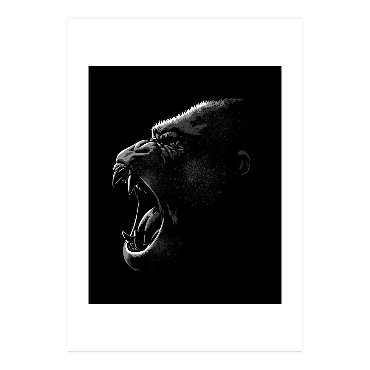 Gorilla Attack (Print Only)