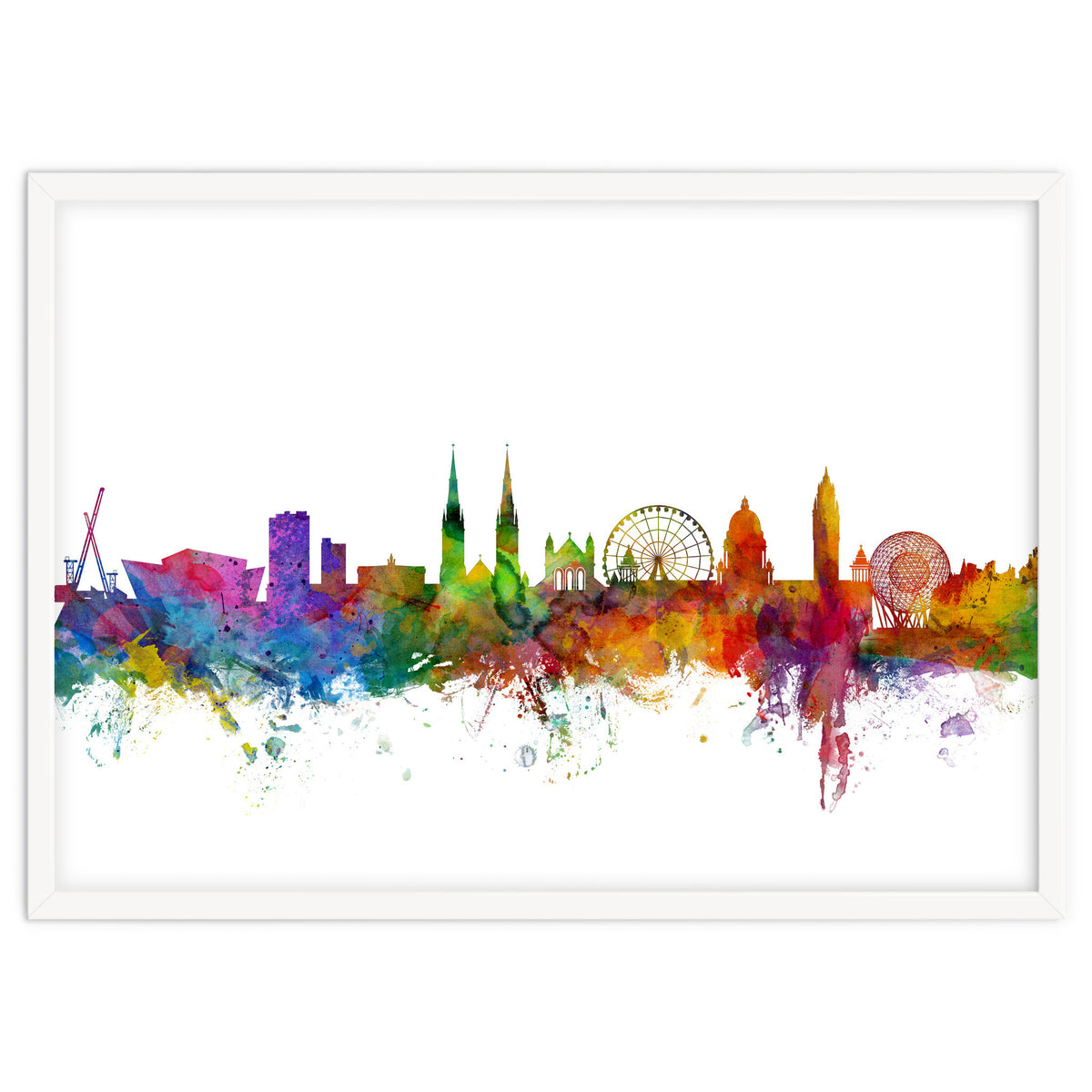 Belfast Northern Ireland Skyline