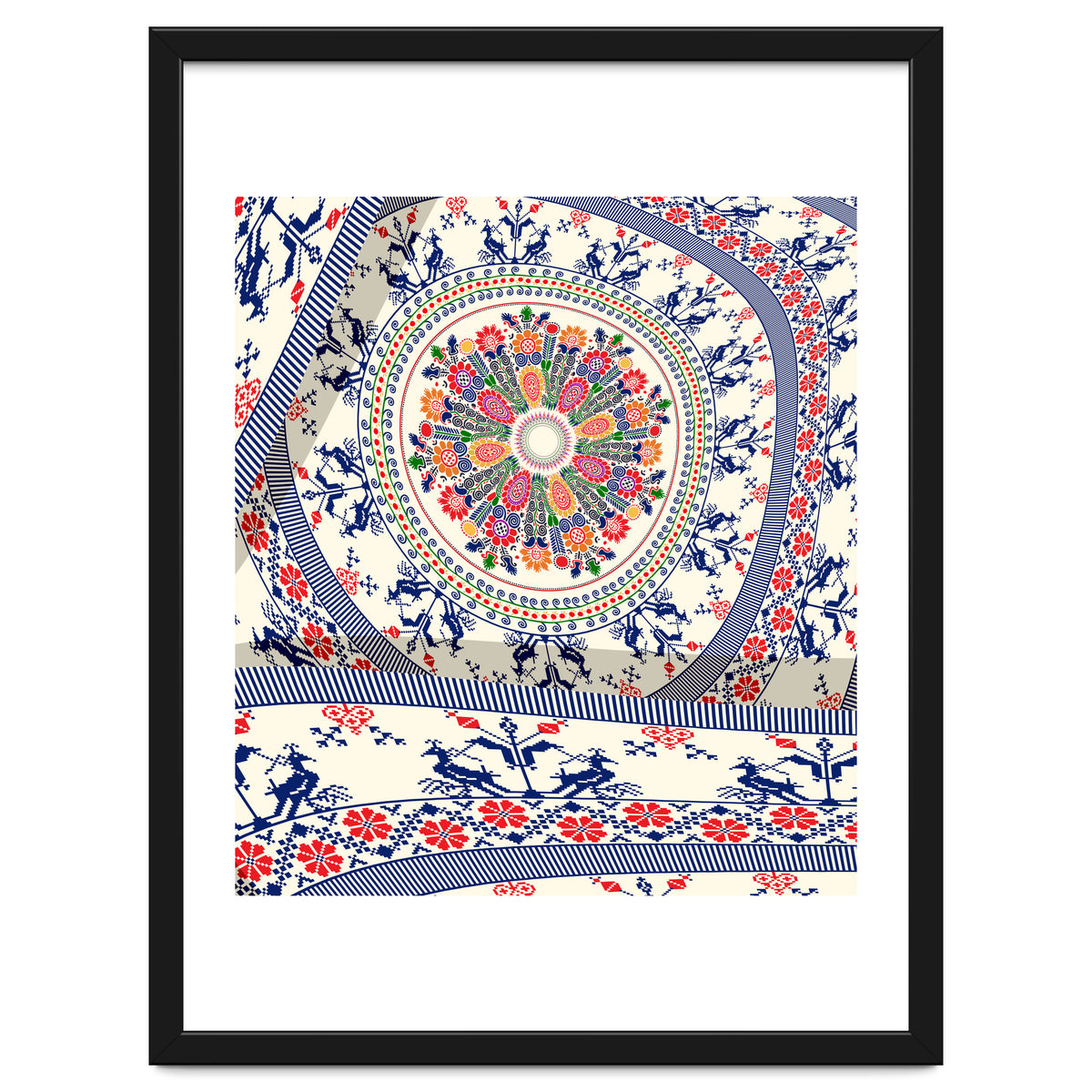Romanian embroidery background 4