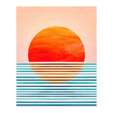 Geometric Minimalist Sunset (Print Only) thumbnail