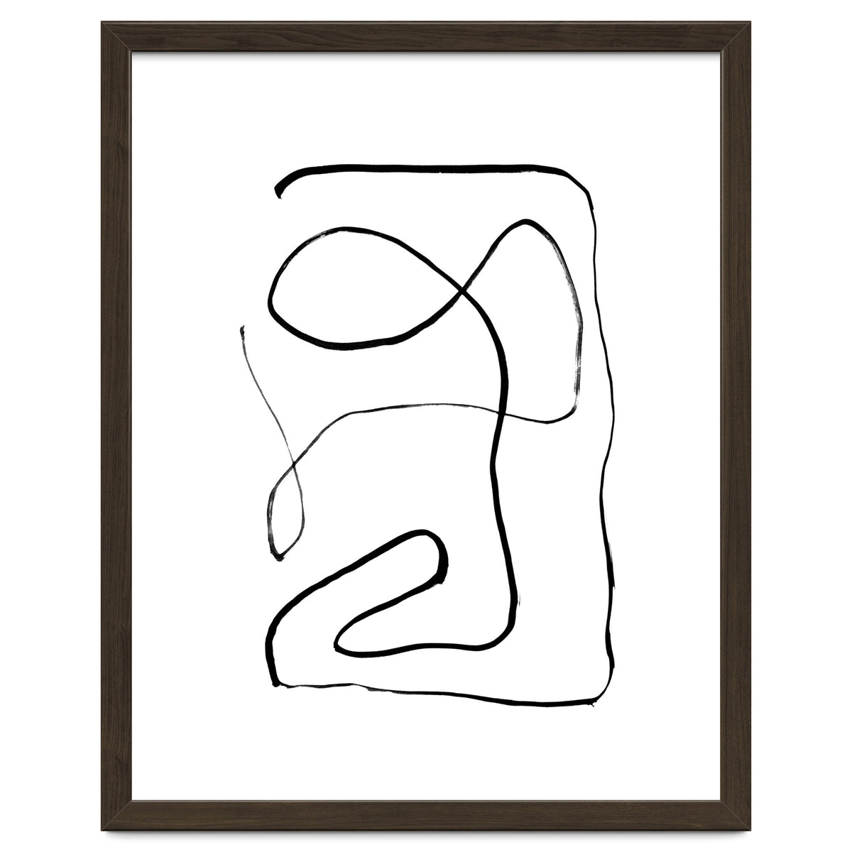 Mid-Century Line Art Print #2