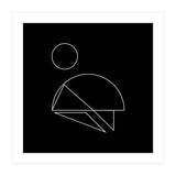 Mountain climber | minimal geometric (Print Only) thumbnail