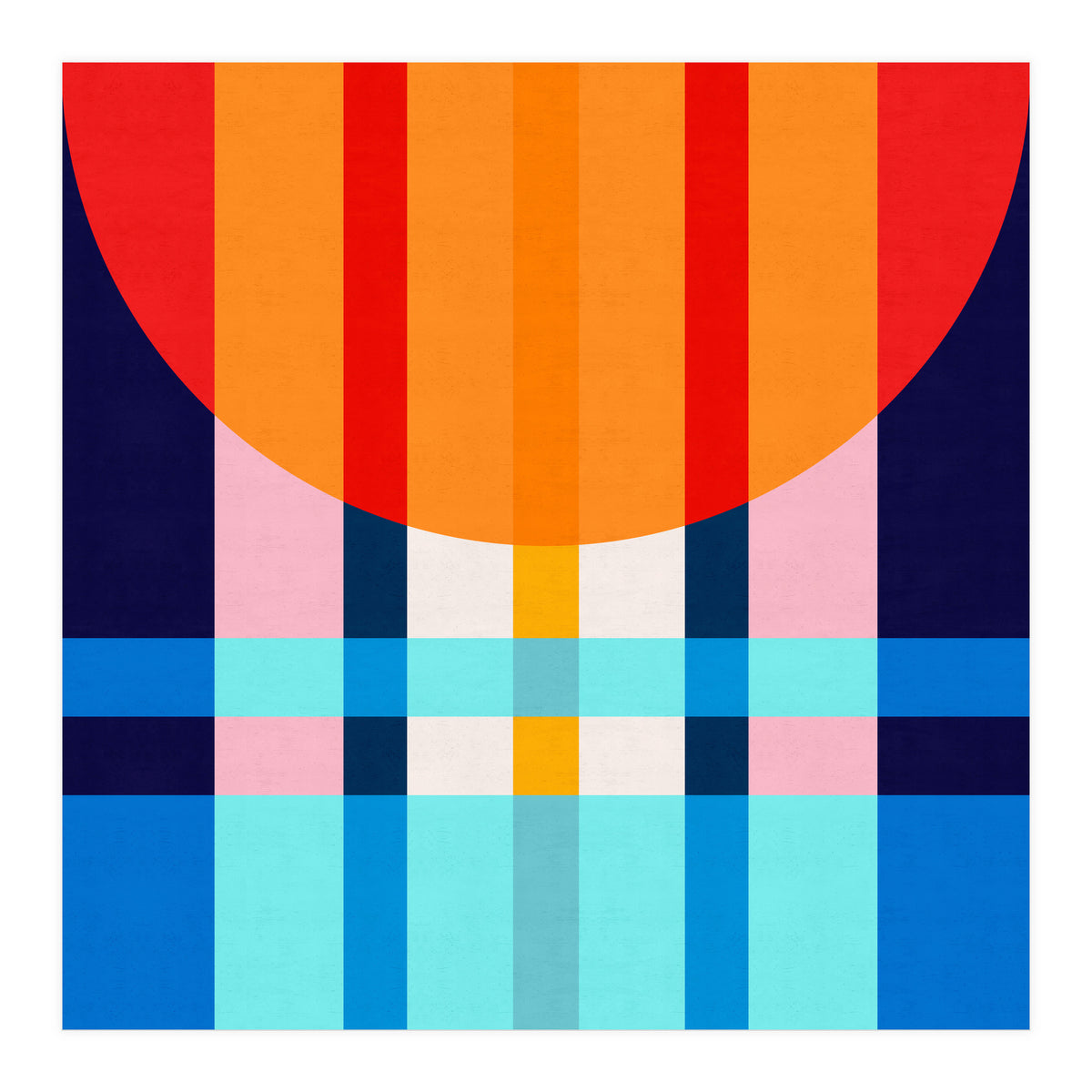 Colorful abstract V (Print Only)