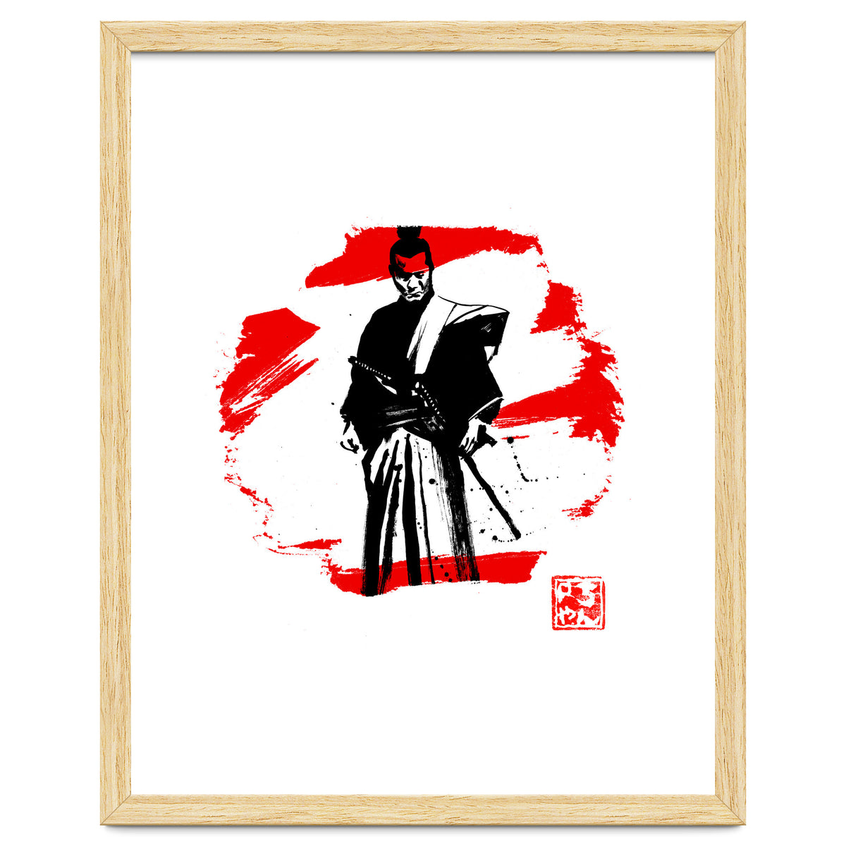 samurai in red and white