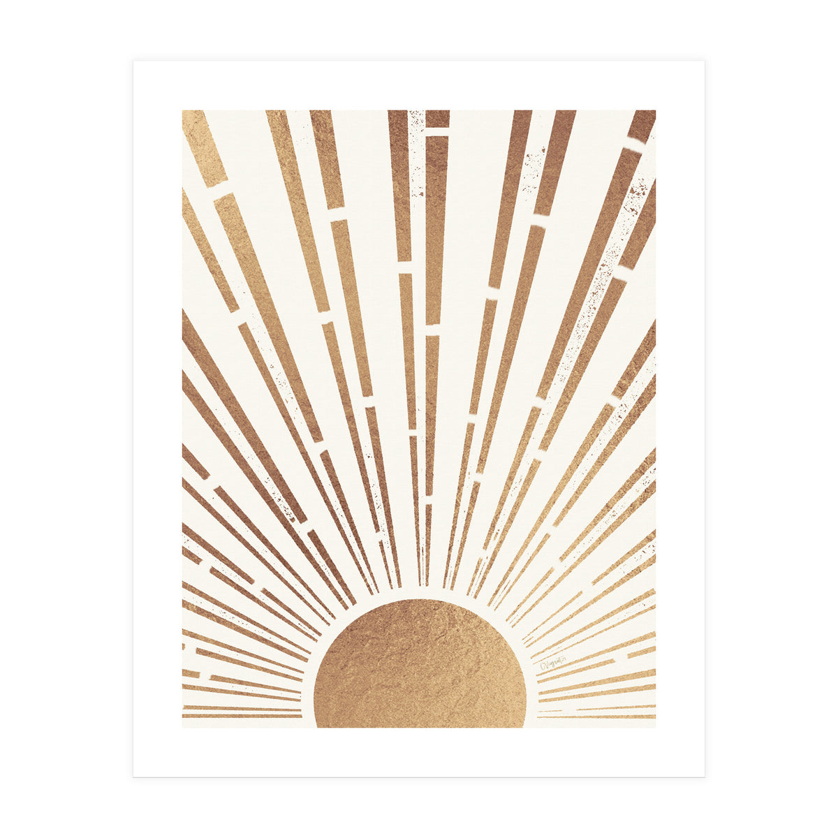 Sun Shines Inside You Gold (Print Only)
