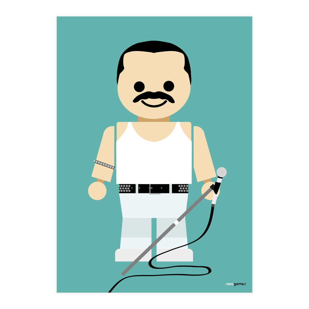 Freddie Mercury Toy (Print Only)
