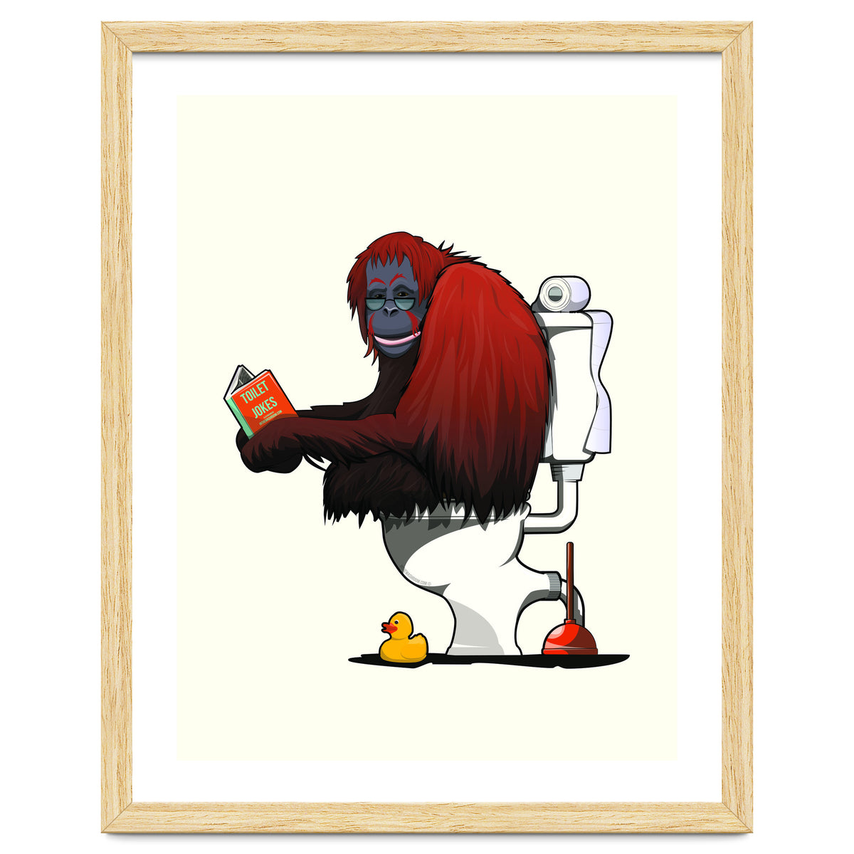 Orangutan on the Toilet, Funny Bathroom Humour
