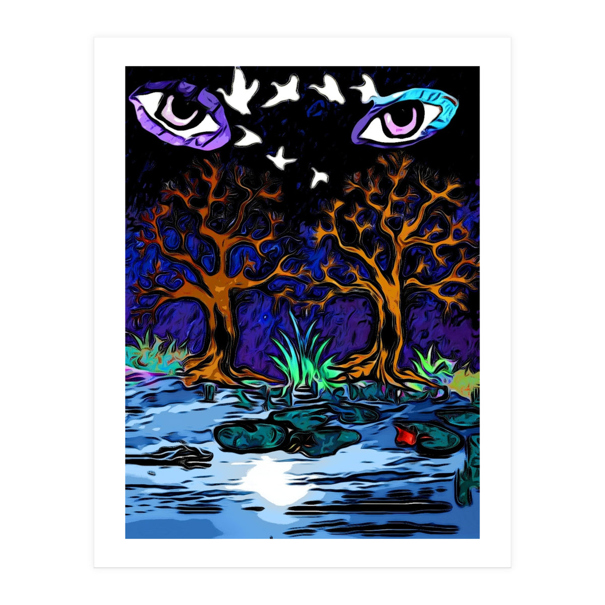 Dark Forest Of Eyes (Print Only)