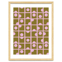 Pink Retro Circles Pattern