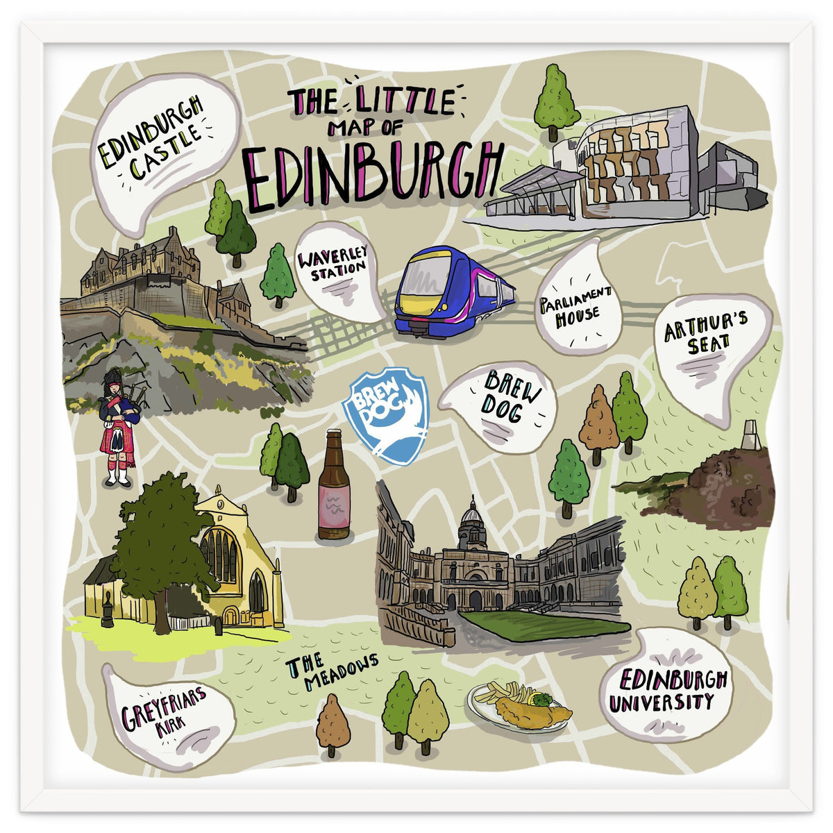 The Little Map of Edinburgh