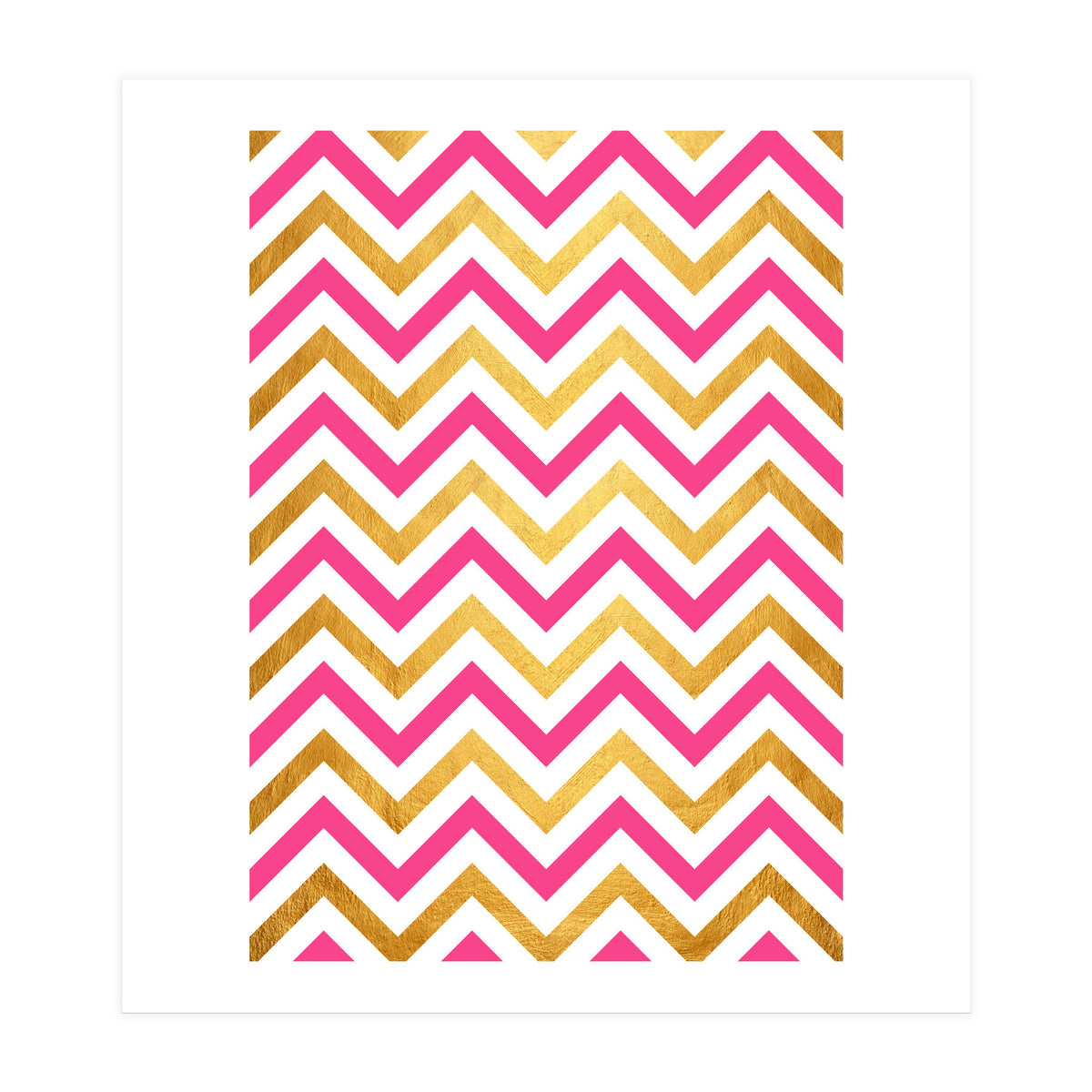 Chevron Golden I (Print Only)