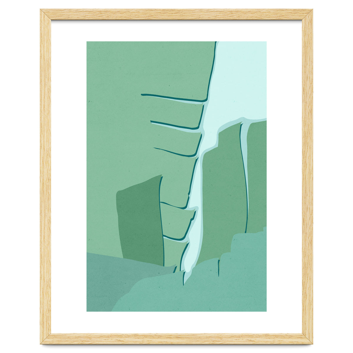 Abstract Banana Leaves One - Greener Eden