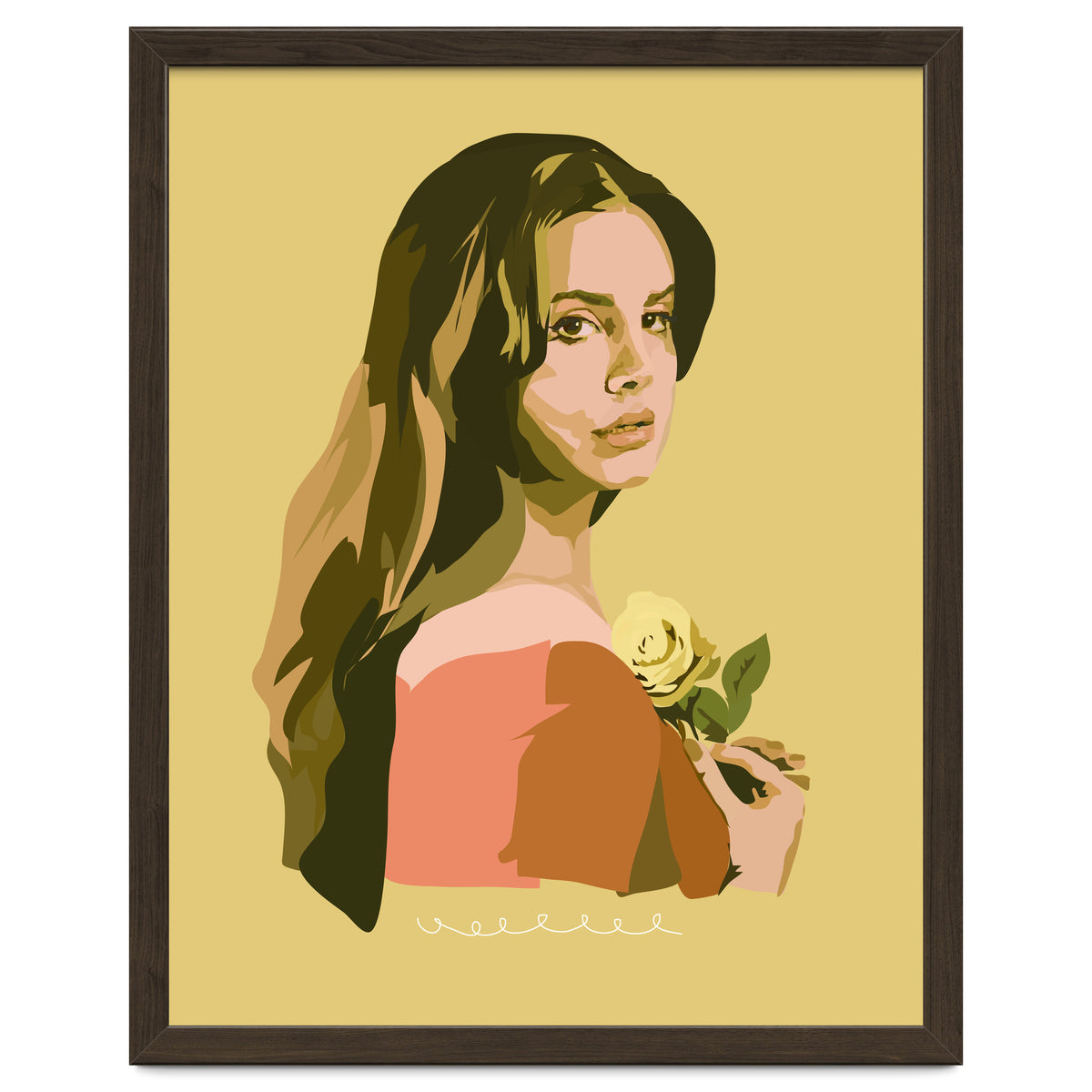 Lana Del Rey With Rose