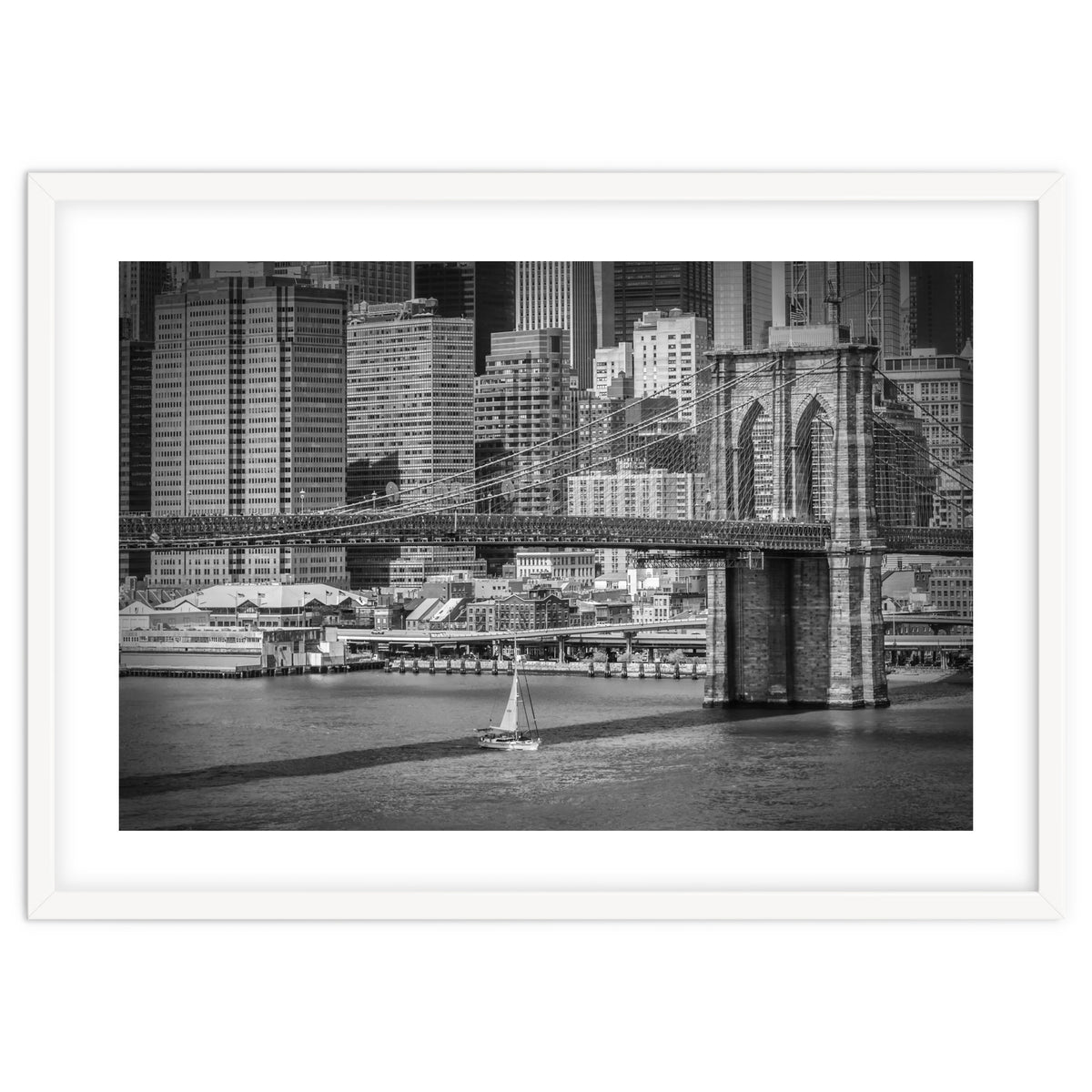 NEW YORK CITY Brooklyn Bridge & Manhattan Skyline