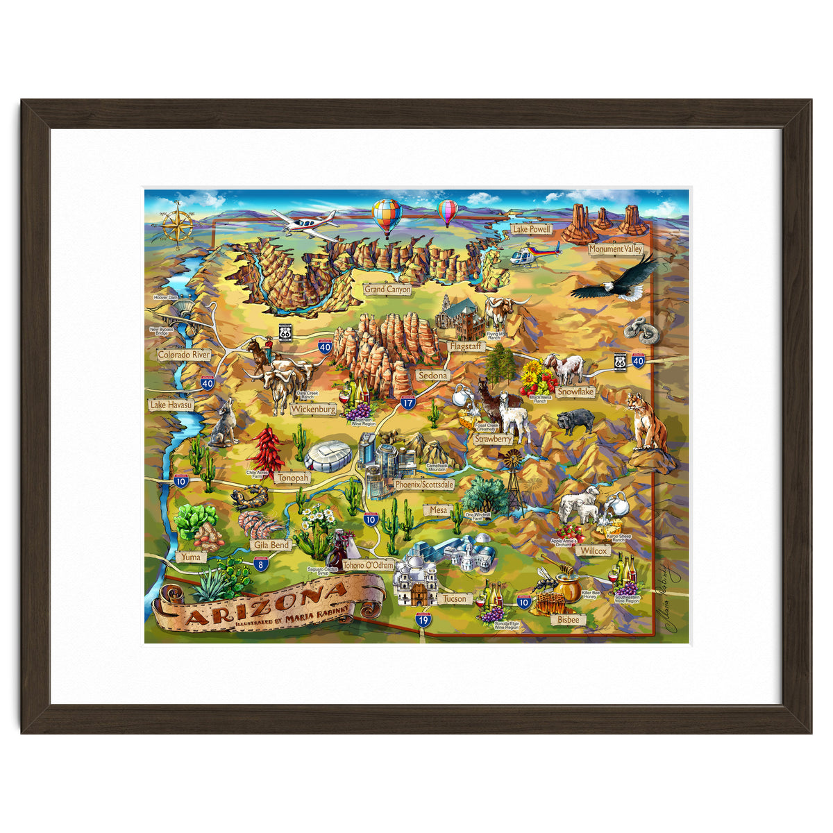 Arizona Illustrated Map