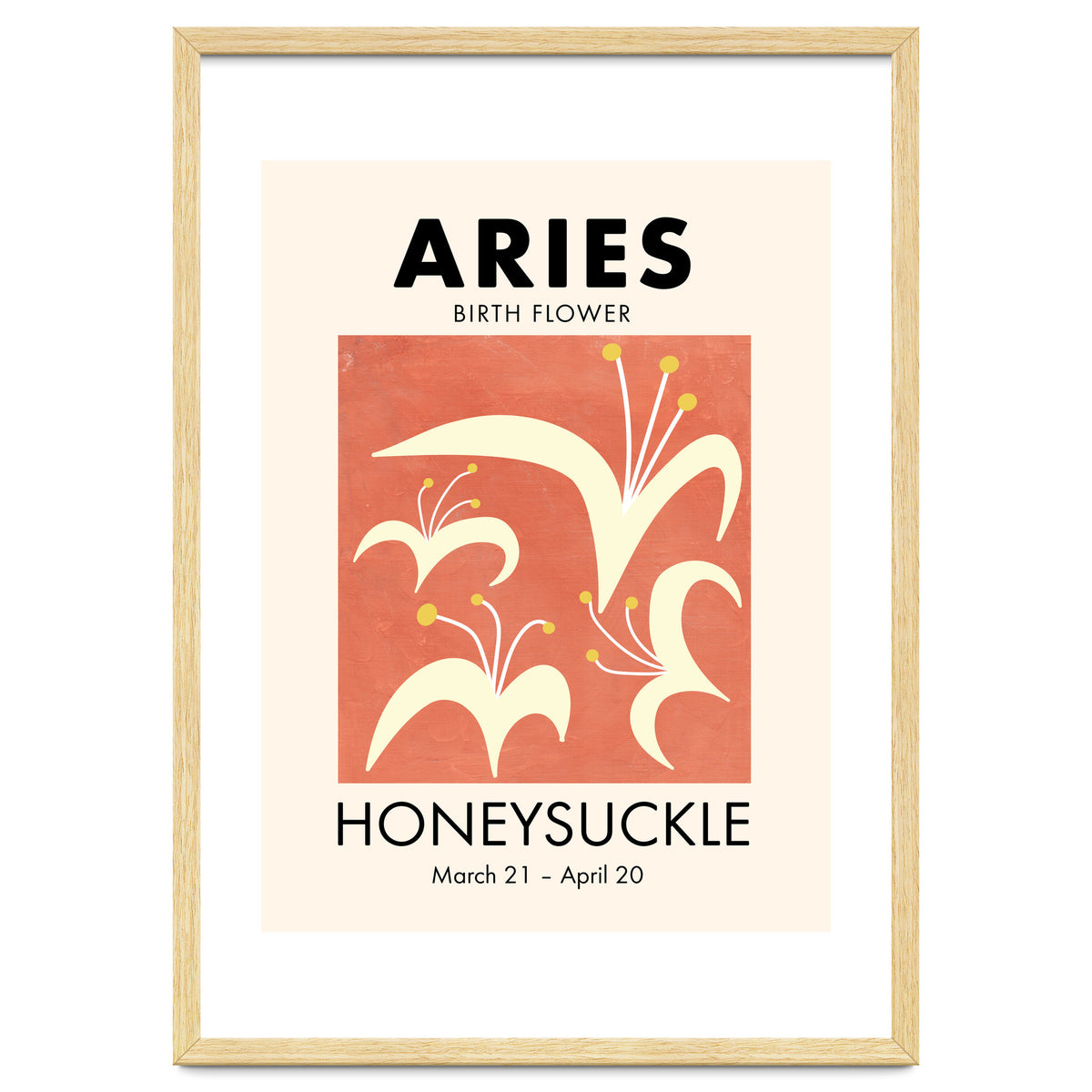 Aries Birth Flower Honeysuckle