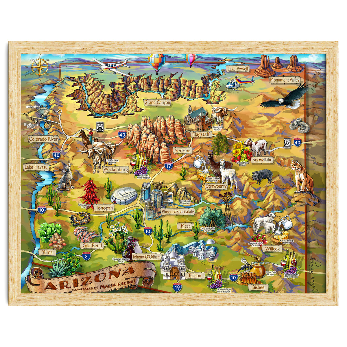 Arizona Illustrated Map