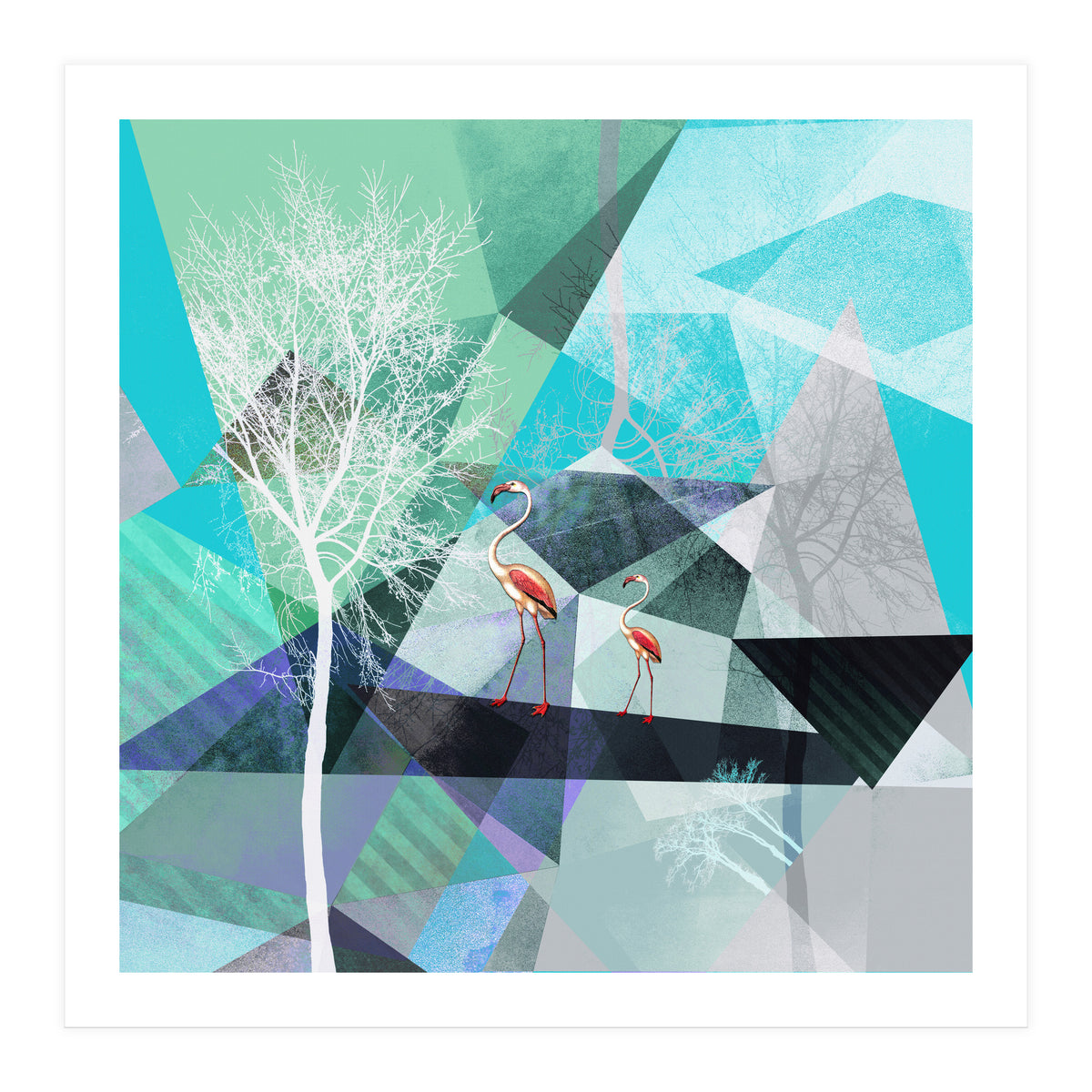 FLAMINGOS P19-A2   (Print Only)