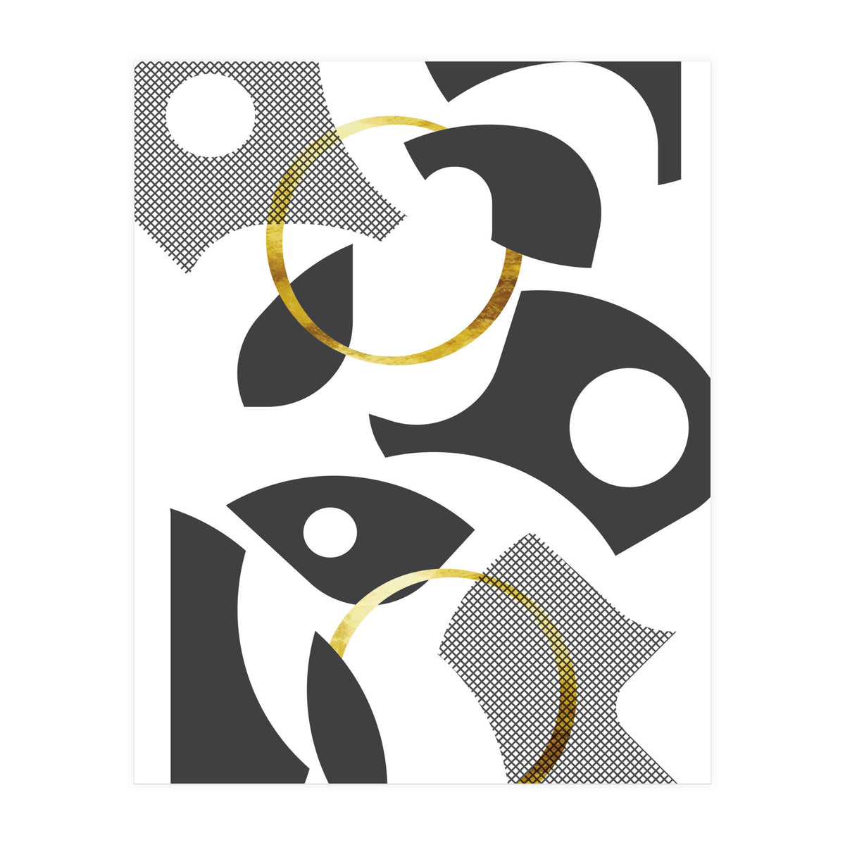 Cut Out Abstract No. 1 | gold (Print Only)