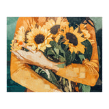 Holding Sunflowers (Print Only) thumbnail