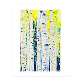 Aspen Tree Forest, Nature Watercolor Landscape Painting, Mystical Botanical Plants (Print Only) thumbnail
