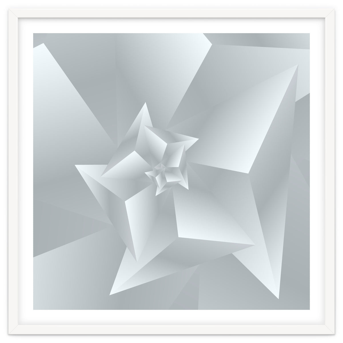 Trendy White Triangle