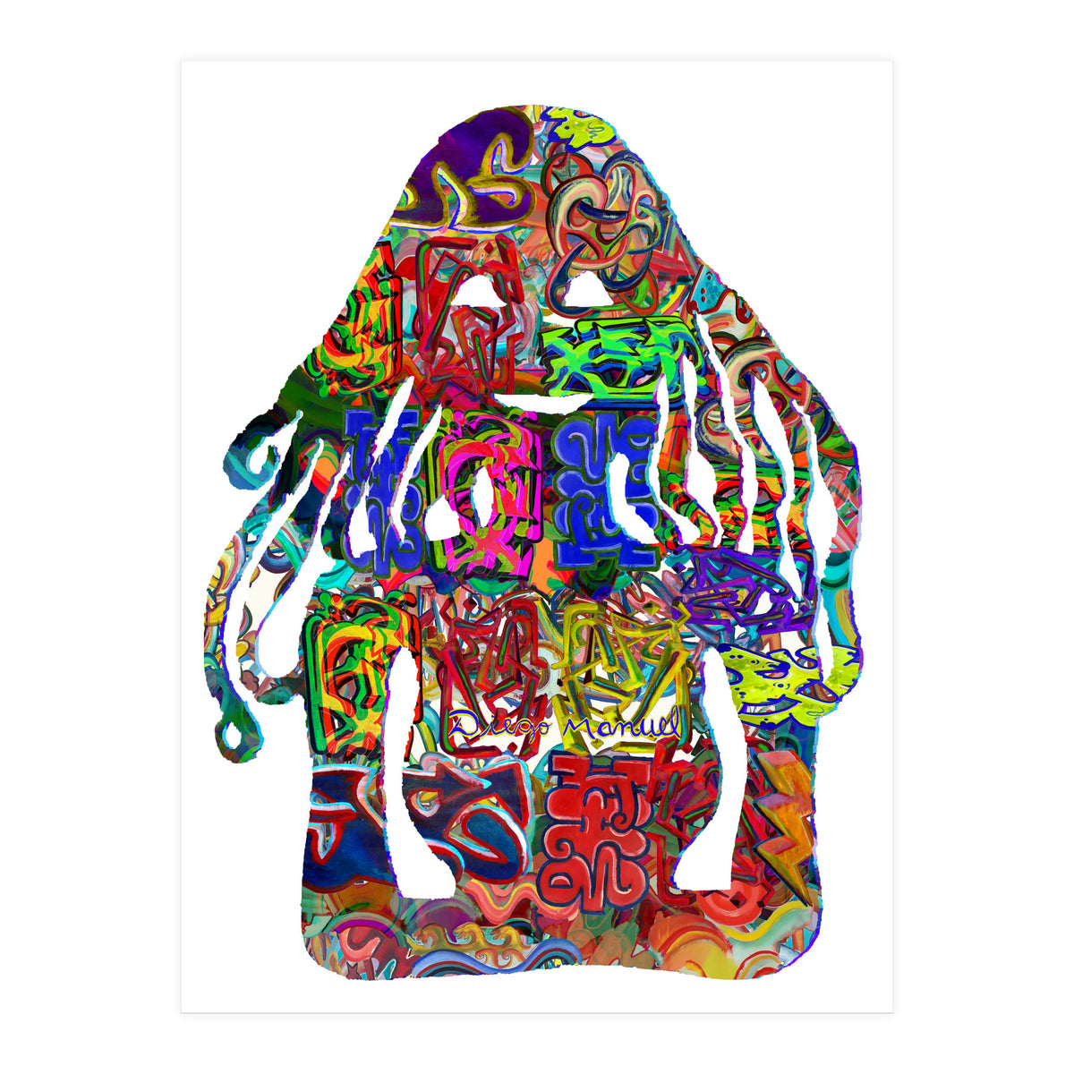 Mujer Digital 4 13  (Print Only)