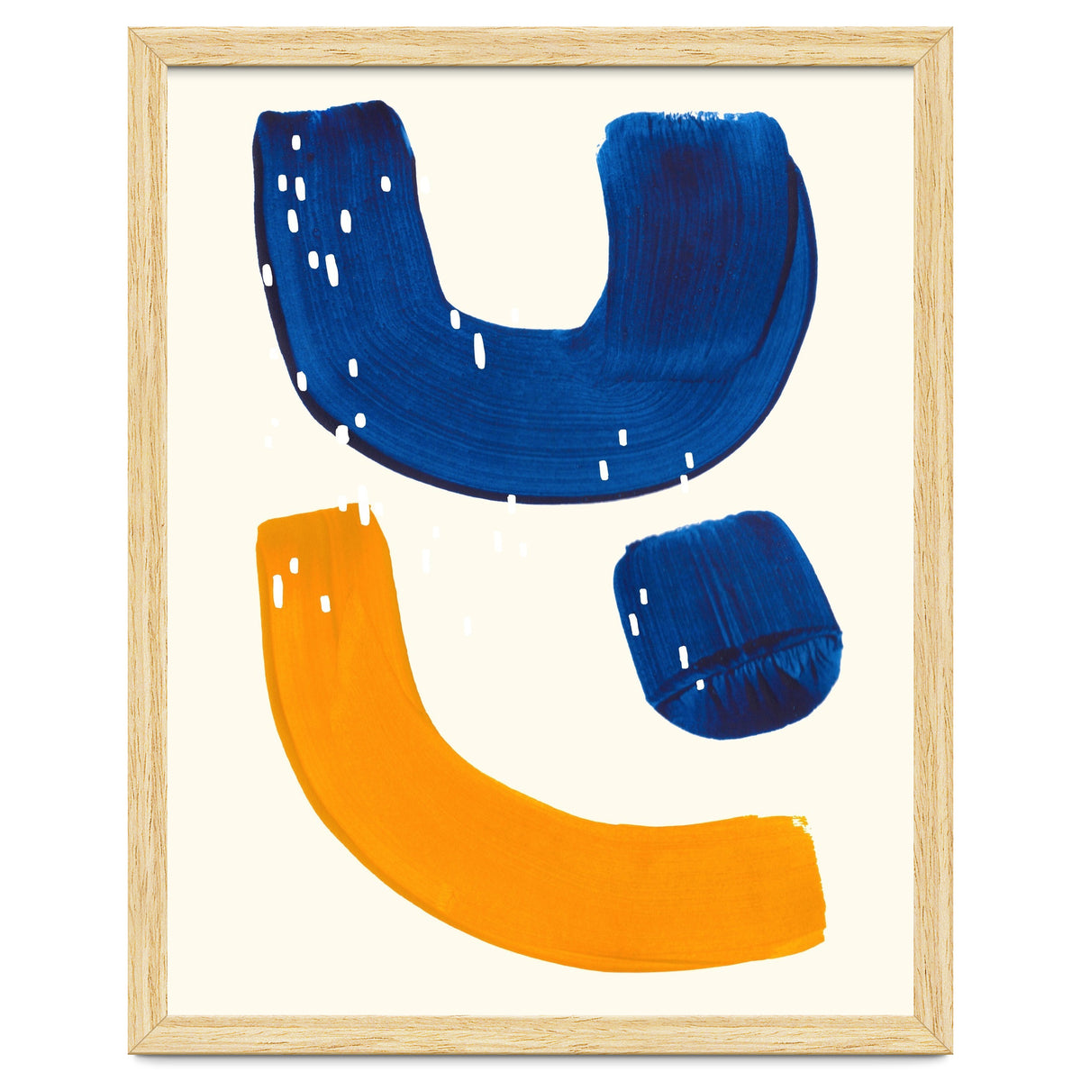 Blue Umbrella For A Yellow Banana