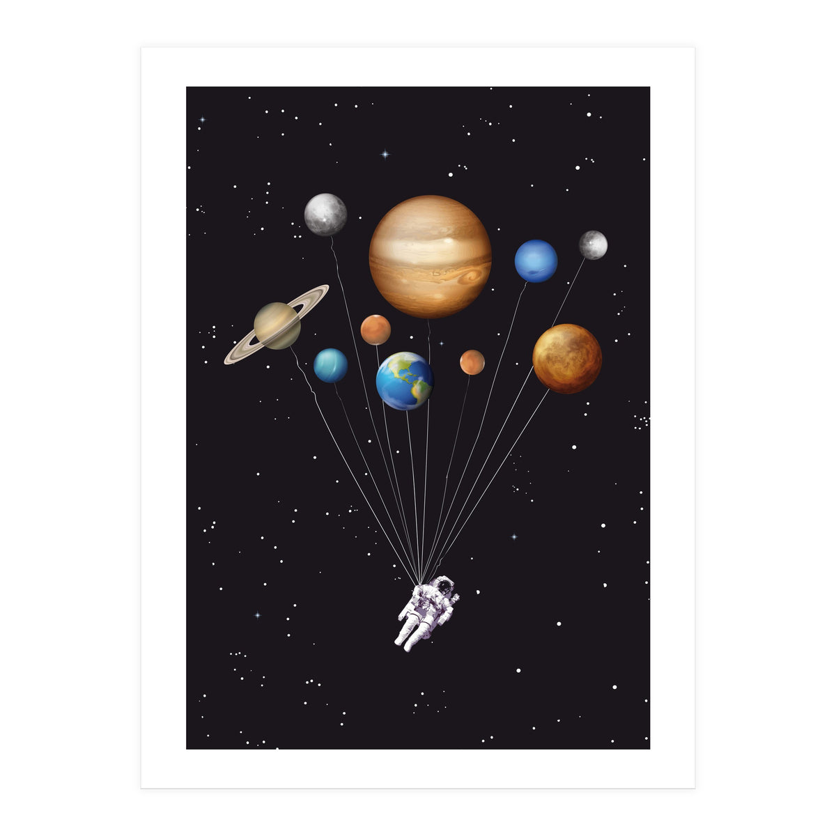 Space traveller poster (Print Only)