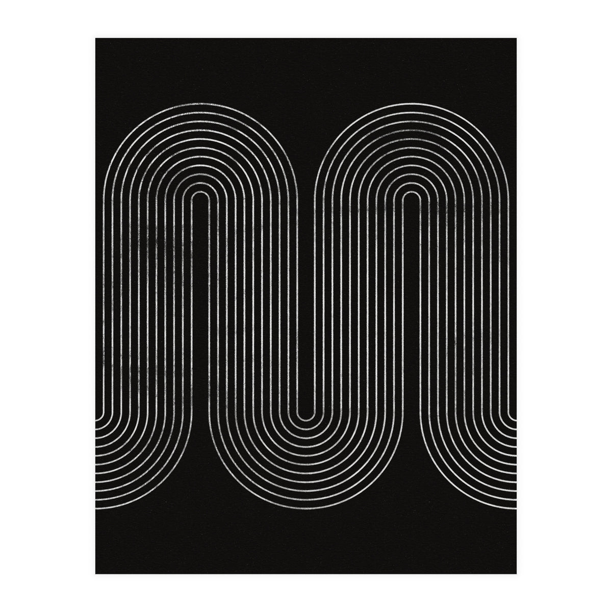 Mid-Century Modern No.18 - Woodblock Print (Print Only)