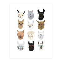 LLamas in Glasses (Print Only)