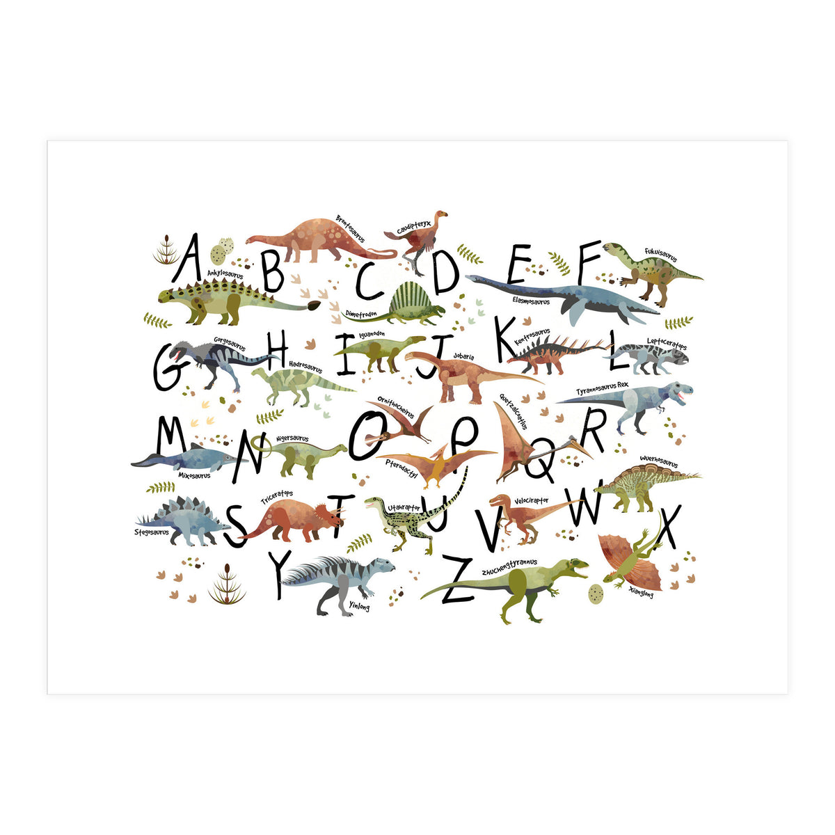 Dinosaur Alphabet  (Print Only)