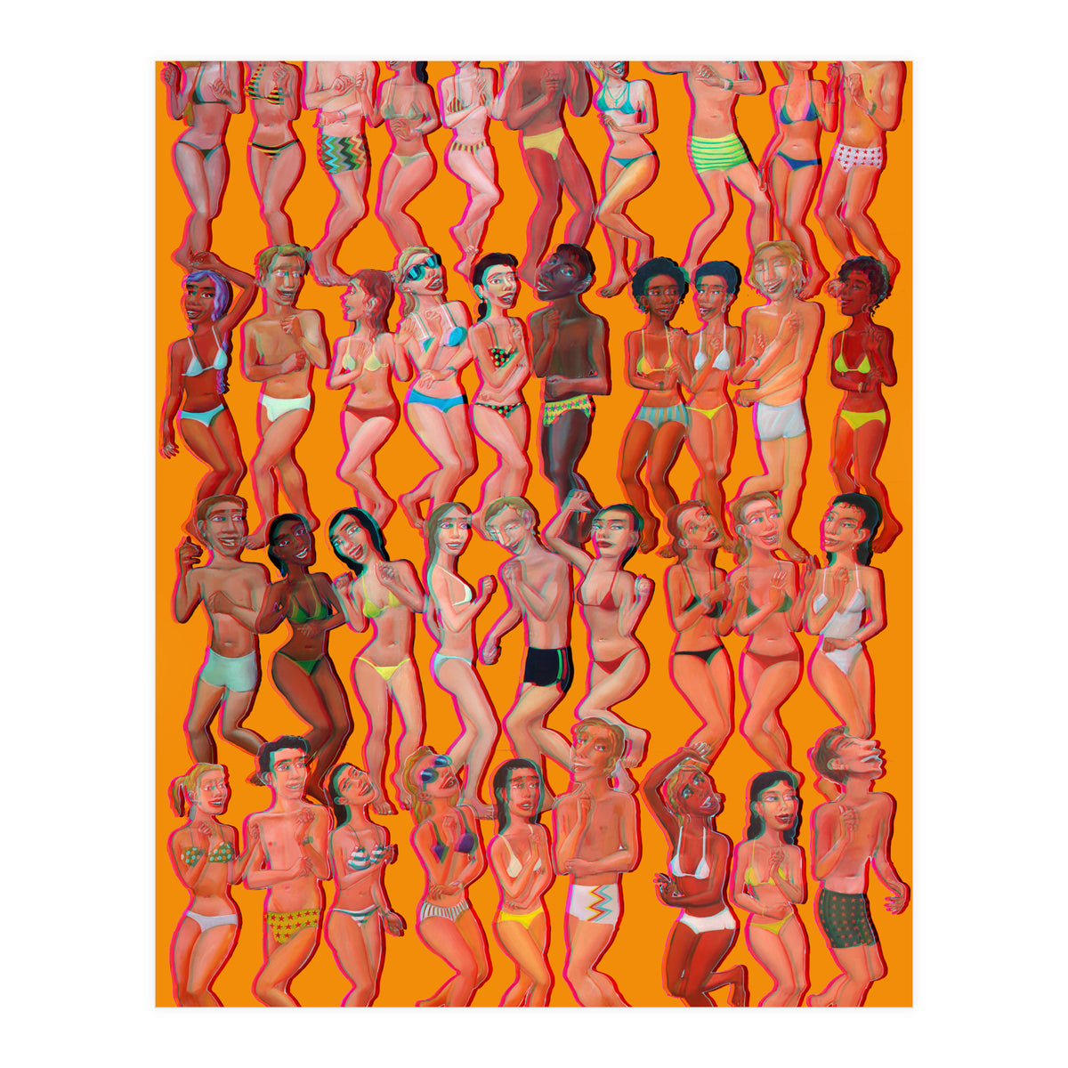 Bailando En La Playa 3d (Print Only)