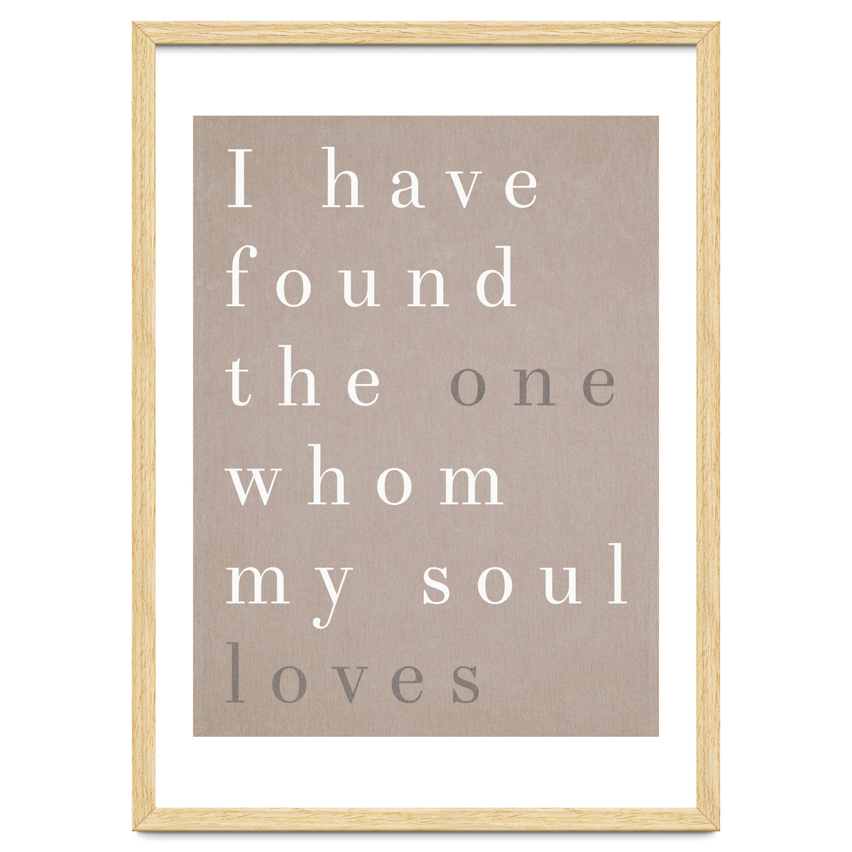 The One My Soul Loves