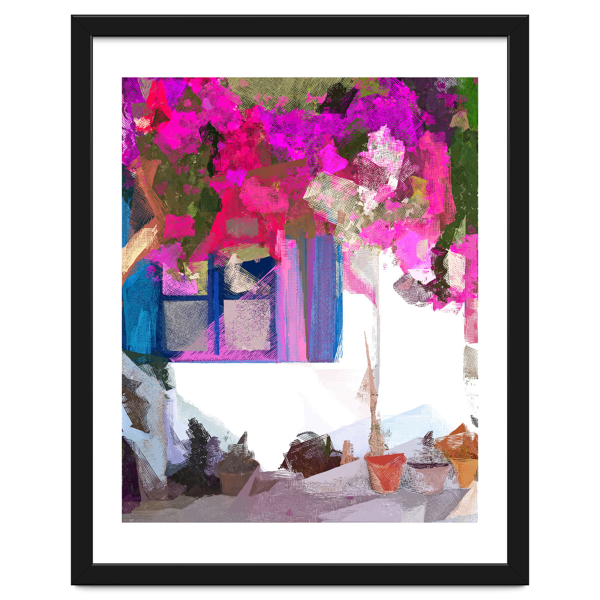 Blossom Is Just Around The Corner, Bougainvillea Tropical Greece Architecture, Botanical SummerTravel Bohemian